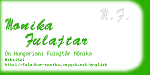 monika fulajtar business card